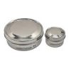 Greentainers BPA Free Stainless Steel Round 2 Piece  Container Snack Set with Lid