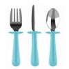 Grabease 3 Piece Toddler Utensils in Teal