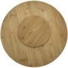 19.5" Bamboo Wood Rotating Serving Board