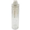 Sparkling 24 Oz White Plastic Water Bottle with Safety Lock and Handle