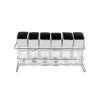 Glass bottle spice rack