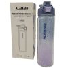 Sparkling 20 Oz Blue Plastic Water Bottle with Safety Lock and Handle