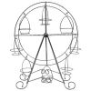12" x 15.5" Ferris Wheel 8 Cupcake Silver Server