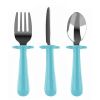 Grabease 3 Piece Toddler Utensils in Teal
