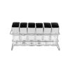 Glass bottle spice rack